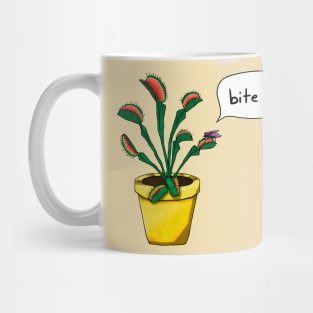 Bite Me Venus Flytrap - Yellow Mug